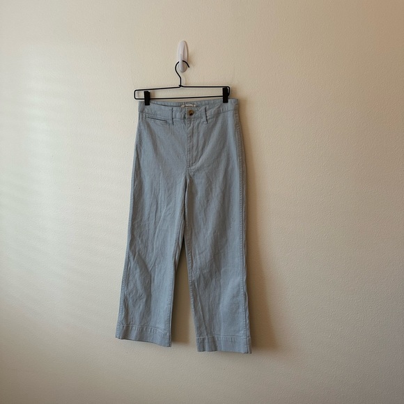 Madewell Slim Emmett Crop Wide Leg Speckled Pants Size 27 - Picture 1 of 7